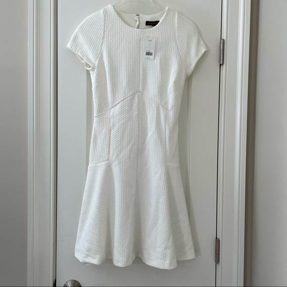 NWT Banana Republic Textured Knit Fit & Flare Dress Size 2 - Picture 3 of 13